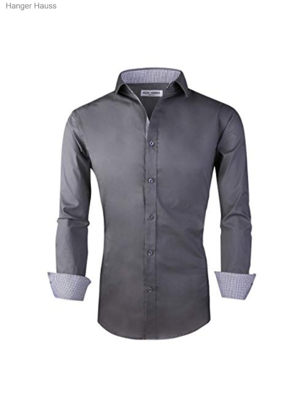 Men's Regular Fit Long Sleeve Stretch Dress Shirt Cotton Blend